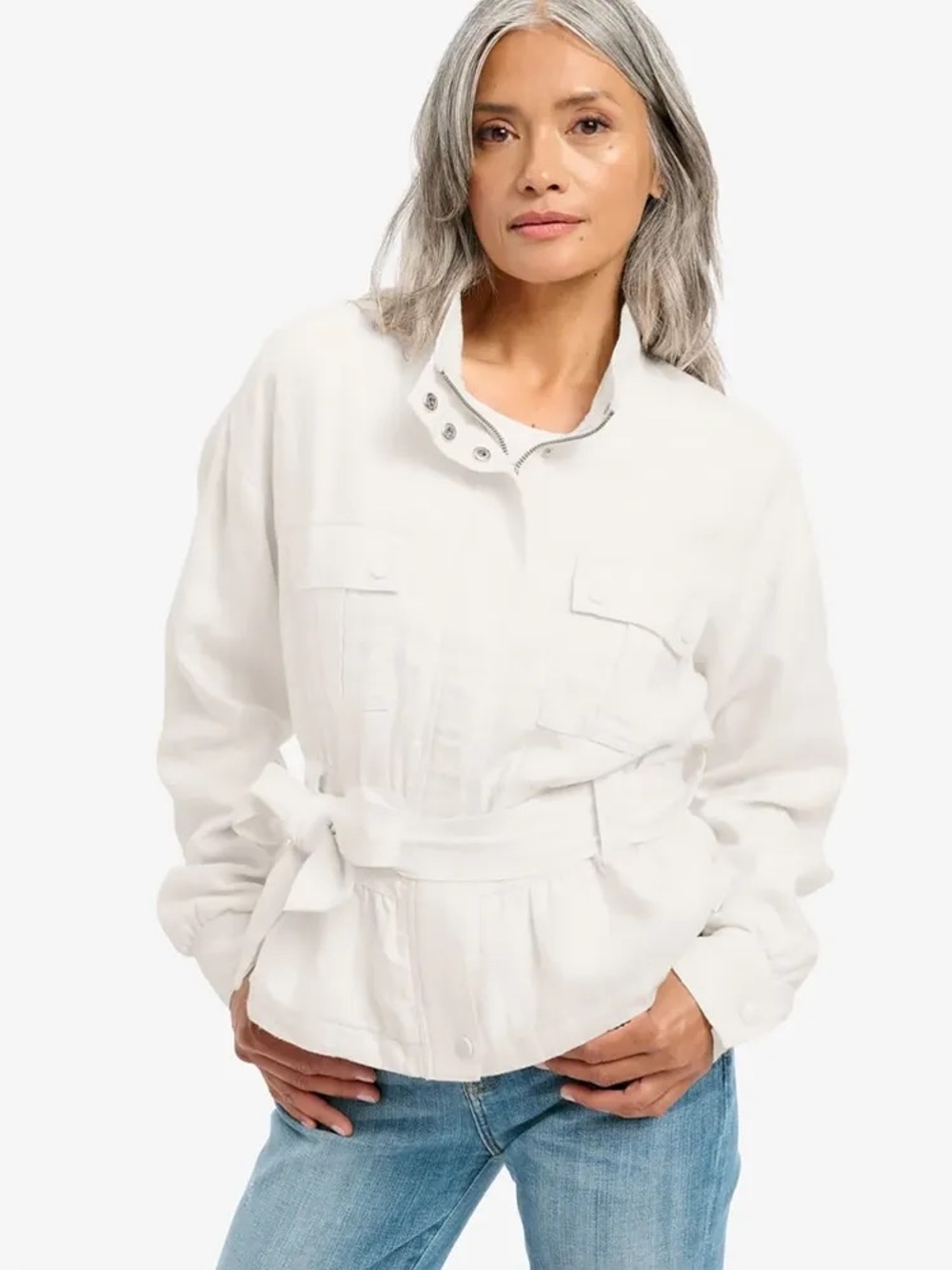 NWT Calvin Klein White Jacket Size M